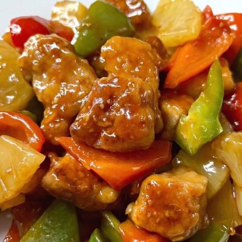 Sweet And Sour Pork With Pineapple - trychinesegoodies.com Stir Fry Sauces, Pork With Pineapple, Spicy Stir Fry Sauce, Chinese Stir Fry Sauce, Beijing Beef, Sweet N Sour Pork Recipe, Chinese Sauces, Stir Fry Sauce Easy, Chili Bean