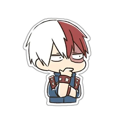 Mha Stickers Printable, My Hero Stickers, Anime Chibi Sticker, Chibi Todoroki, Mha Stickers, Stickers Anime, Graphic Shapes Design, Cute Laptop Stickers, Anime Printables