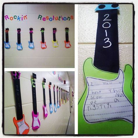 Music Bulletin Boards, January Classroom, Writing Craftivity, January Activities, January 2nd, Holiday Classroom, New Years Activities, Winter Classroom, Class Theme