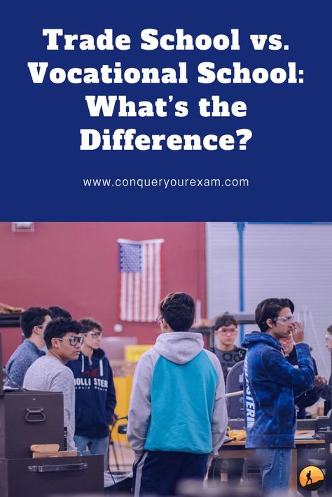 Not sure which style of schooling is best for you after high school? In this post, we talk about the differences between trade school and college. Trade School Scholarships, Vocational Education, School Scholarship, Vocational School, College Majors, Trade School, High School Diploma, After High School, Study Smarter