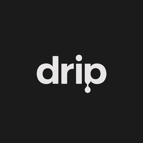 drip - #verbicon by Liam Warsop + Jordan Trofan Drip Typography, Drip Logo Design, Popsicle Brand, Dripping Logo, Hive Logo, Liquid Logo, Drip Logo, Dry Logo, Water Drop Logo