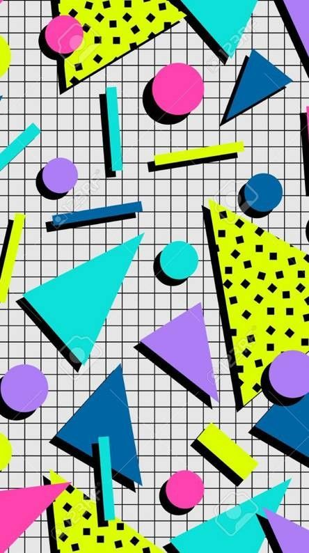 80s Background, Carnaval Salvador, 90s Graphic Design, 80s Party Decorations, Memphis Art, 90s Pattern, 90s Design, 80s Theme, 80s Design