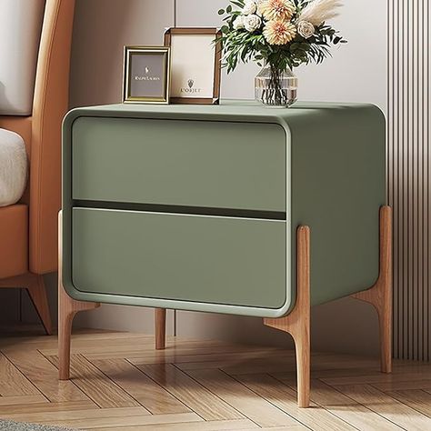 Amazon.com: Bed end Table with Drawer, Modern Bedside Desk, Tall Narrow Nightstand, Side Table, Bedside Table Assembled, Nightstand with Plenty of Storage, for Bedroom, Living Room (Color : Green, Size : 30x40x : Home & Kitchen Emerald Green Bedside Table, Nightstand Green, Cool Nightstand, Nursery Nightstand, Green Nightstand, Kids Nightstands, Green Bedside Table, Green Nightstands, Nightstand With Drawers