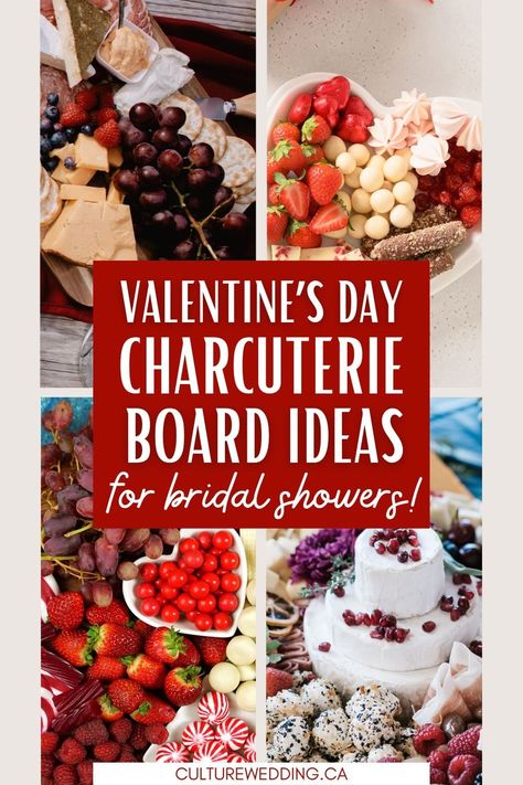 19 Romantic Valentine's Day Charcuterie Board For Bridal Showers Valentines Day Bridal Shower Ideas, February Bridal Shower Ideas, Valentines Bridal Shower Ideas, Bridal Shower Charcuterie Board, Pink Bridal Shower Theme, Bridal Shower Planner, Wedding Checklist Budget, Night Before Wedding, Free Wedding Planning Checklist