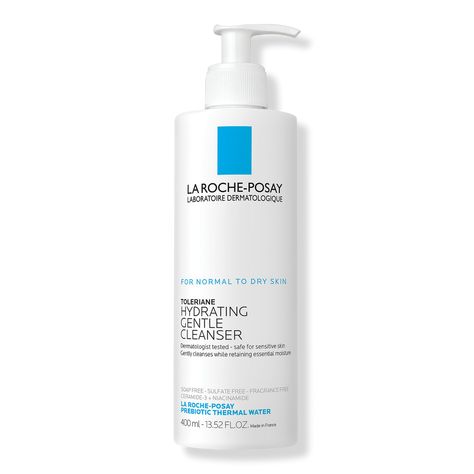 Toleriane Hydrating Gentle Face Cleanser for Dry Skin - La Roche-Posay | Ulta Beauty Face Cleanser For Dry Skin, Cleanser For Dry Skin, Gentle Face Cleanser, Best Face Wash, Uneven Skin Texture, Hydrating Cleanser, Bday Gift, Stretch Mark, Effective Skin Care Products