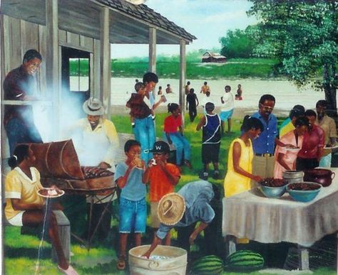 Family Reunion African American Artwork, African American Family, Black Art Painting, Artistic Images, Art African, Black Artwork, Black Art Pictures, Black Love Art, Family Art