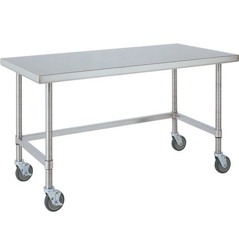 Stainless steel dining table