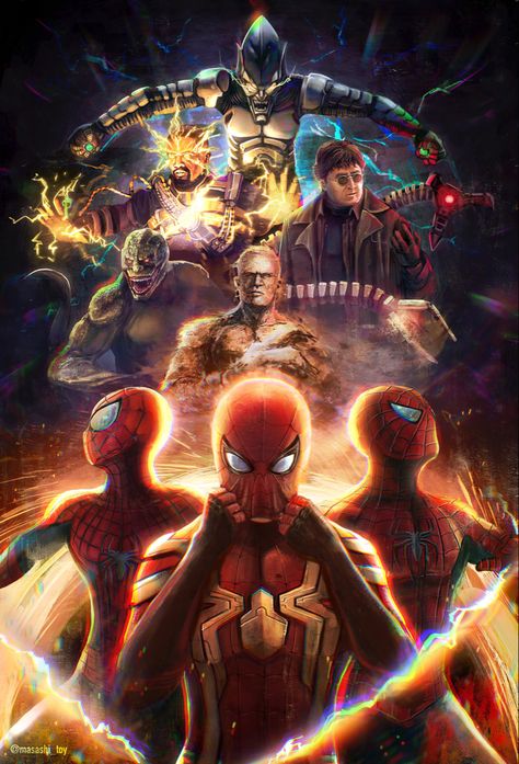 Spider Man No Way Home Art, Spider Man No Way Home Fan Art, Spider Man No Way Home Wallpaper, Spider Man Fan Art, Spiderman No Way Home, Genos Wallpaper, Image Spiderman, Marvel Superheroes Art, Marvel Characters Art