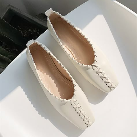 Square Toe Flats, Work Shoes Women, Studded Heels, Womens Shoes High Heels, Leather Shoes Woman, Womens Wedges, Womens Shoes Wedges, Work Shoes, Casual Shoes Women