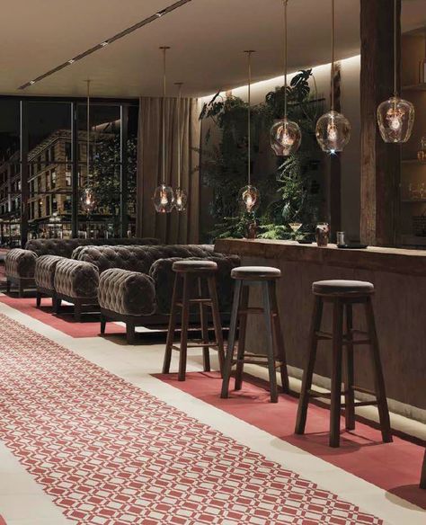 Want to create the look of carpet, but need something a little more durable. The PAV Hidraulico collection is perfect for this. Patterned tiles create a stunning and modern design for any project. #architecture #design #interiors #interiordecorating #interiordesign #tiles #patterndesign #carpet Modern Floor Tiles, Ceramics Tiles, Meat Restaurant, Project Architecture, Design Tiles, Restaurant Flooring, Patterned Tiles, Floor Tile Design, Restaurant Ideas