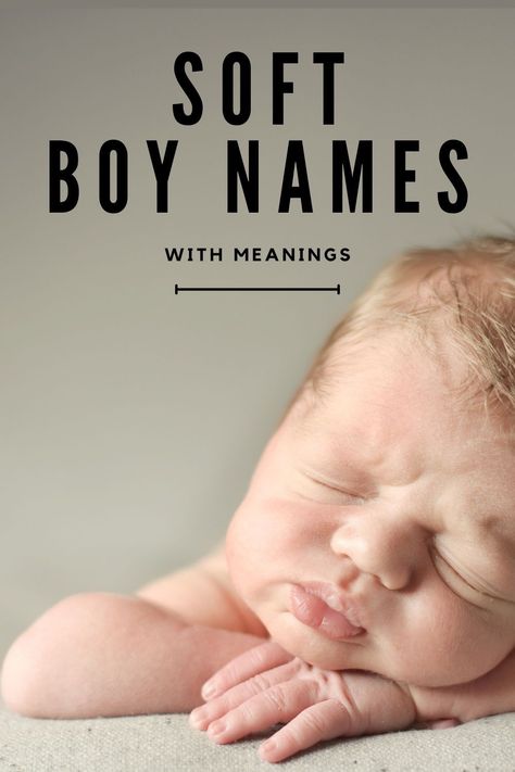 Looking a soft name for your little boy that’s unique, sensitive, and popular? Check out my *ultimate* list of the soft boy names that are cute and edgy. Boys Names With Meaning, Unique Male Names, Soft Boy Names, Soft Names, S Boy Names, Guy Names Unique, Long Boy Names, Country Baby Boy Names, Earthy Boy Names