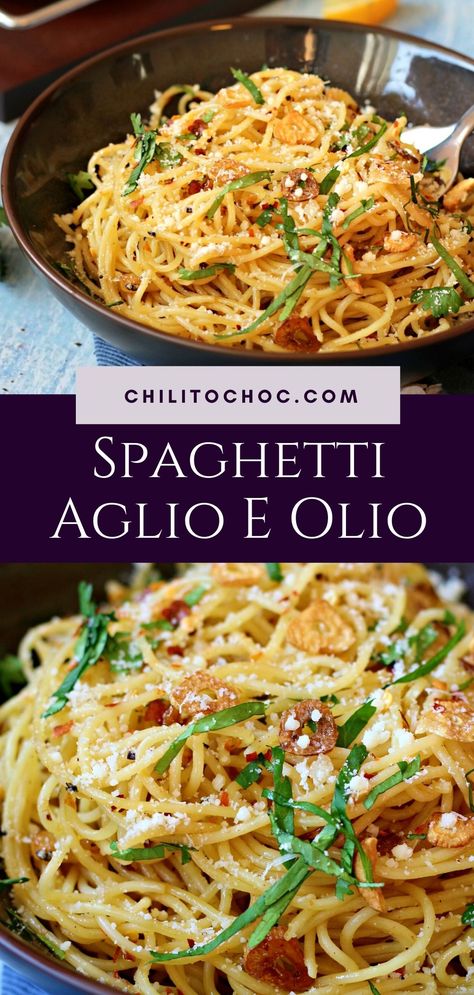 Pasta And Garlic And Oil, Spaghetti Al Olio Recipe, Chili Flake Pasta, Linguini Aglio Olio, Fettucini Aglio E Olio 12 Tomatoes, Spaghetti With Oil And Garlic, Garlic Chili Oil Pasta, Garlic Chili Pasta, Chili Garlic Pasta