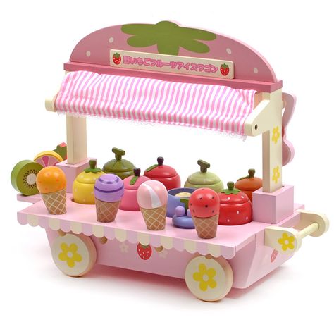 Cheap toy tiara, Buy Quality cream depilatories directly from China toy castle Suppliers: Mother Garden Strawberry, Baby Ice Cream, Garden Strawberry, Wooden Ice Cream, Mother Garden, Ice Cream Scooper, Cooking Toys, Ice Cream Cart, Fruit Ice Cream