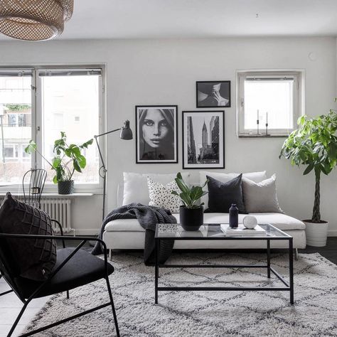 Monochrome Interior Design, Monochromatic Living Room, Monochrome Living, Monochrome Living Room, Monochrome Interior, Living Room Scandinavian, Living Room White, New Living Room, Living Room Inspiration