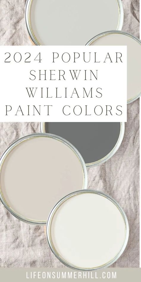 Popular Sherwin Williams paint colors. Trending colors for 2024. These colors are great for the bedroom, living room, kitchen, porch, bathroom, dining room, and more. Gray, blue, white, black, beige colours. Sea Salt, Pure White, Alabaster, Tradewind, Agreeable Gray, Repose Gray, Mindful Gray, Accessible Beige, Tricorn Black, In the Navy, Distance, Passive, Extra white, Snowbound, Naval, Light french gray, peppercorn, iron ore, and green colors. Best paint colors for home decor. Sherrington Williams Paint 2023, Heron Plume Sherwin Williams Living Room, Sherwin Williams Pure White Color Scheme, Sherwin Williams Accolade, Sherwood Williams Paint Colors, Sherwin Williams Paint Colors 2022, Sherwin Williams Paint Colors 2020, Island Paint Colors, Sherwin Williams Contented