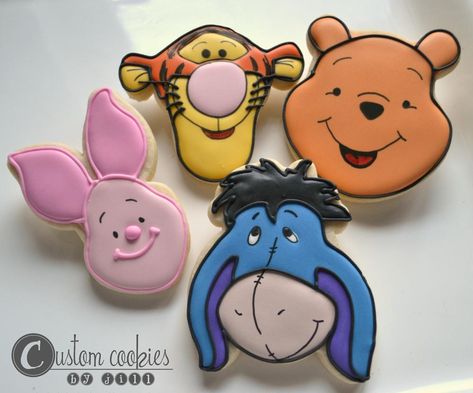 Winnie the Pooh and Tigger too....      http://www.customcookiesbyjill.com Winnie The Pooh Character, Winnie The Pooh And Tigger, Pooh And Tigger, Cookies Cupcake, Cartoon Cookie, Winnie The Pooh Cake, Winnie The Pooh Themes, Disney Cookies, Winnie The Pooh Birthday