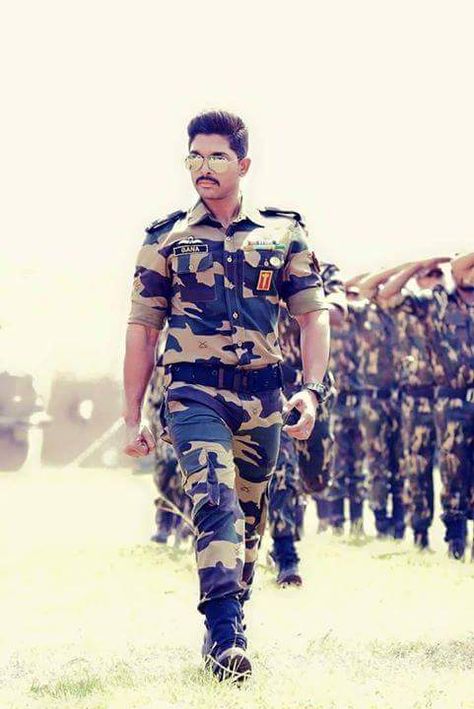 Allu Arjun, Indian Army, Soldier, Wallpapers