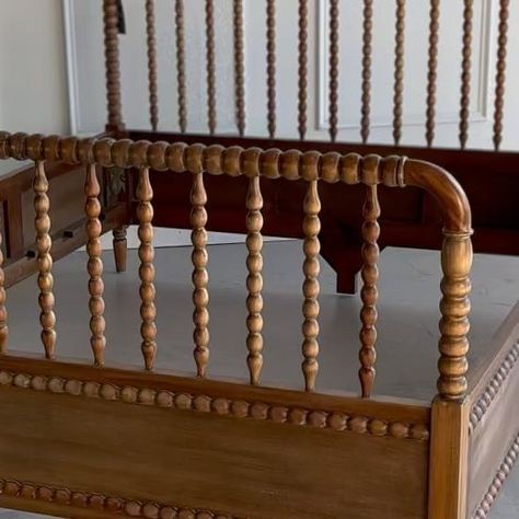 Chris & Jason on Instagram: "Available once again. Beautiful spindle design “Cholet Bed”. This stunning bed is brand new, solid Mango wood with a “Straw Wash” finish with a gorgeous spindle / bobbin furniture design. Varying medium wood tones with light distressing topped with a light white wash. Absolutely stunning details on the Jenny Lind like bed. Available in King and Queen. Available in King, Queen and Twin. Please also, be sure to check out out matching “Cholet” Bedside tables, 5 Drawer Chest of Drawers and 3 Drawer Chest, all previously posted. Take a look on our home page. Twin $1695 43”W x 80”D x 61”H Queen - $1895 64”W x 84”D x 61”H King $2095 80”W x 84”D x 61”H Please DM us if interested and be sure to “share” with any family or friends who may be in need or simply apprecia Spindle Bed Wood, Distressed Top, Spindle Design, Spindle Bed, 3 Drawer Chest, 5 Drawer Chest, Solid Mango Wood, Mango Wood, Bedside Table