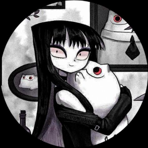 Vampire Cartoon, Vampire Kiss, Creepy Cat, Emo Pfp, Scary Cat, Cute Emo, Anime Cover Photo, Cartoon Profile Pictures, Cat Icon