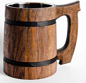 Natural Wood Polish, Vikings Beer, Wooden Beer Mug, Wood Mug, Beer Barrel, Brown Cups, Wooden Cup, Beer Cup, Drinking Horns