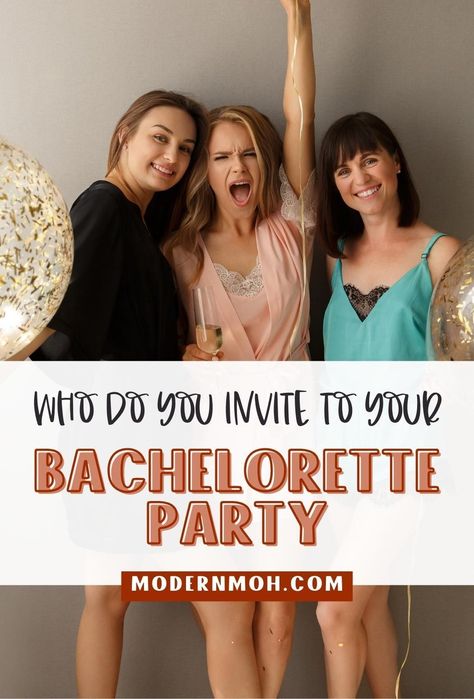 Wondering who to invite to your bachelorette party? Look no further. Our complete guide takes you through the decisions, considerations, and FAQs for a guest list that guarantees a memorable celebration. Tap here and stop wondering who do you invite to bachelorette party! | Bachelorette Party Best Friend Wedding Speech, Funny Bachelorette Games, Maid Of Honor Responsibilities, Trendy Bachelorette Party, Bachelorette Party Unique, Best Bridal Shower Gift, Bridesmaid Tips, The Bachelorette Party, Funny Bachelorette