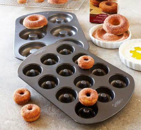 doughnut baking pan | Oven-Baked Doughnuts at Home: Doughnut Pans | The Kitchn Baked Doughnut, Doughnut Pan, Donut Pan, Baked Doughnuts, Baking Supplies, Baking Tools, Muffin Pan, Oven Baked, Deep Fried