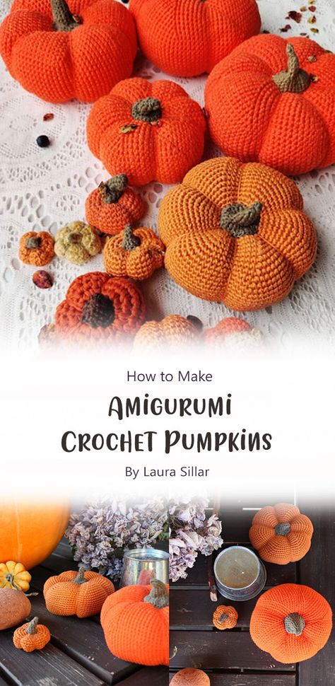 It’s very simple, but it looks so cute. The pattern includes instructions for a small and bigger pumpkin. It works up really fast, and you will have fun making them! Free Crochet Patterns Amigurumi, Crochet Pumpkins, Biggest Pumpkin, Small Pumpkins, Crochet Pumpkin, Pattern Ideas, Pumpkin Pattern, Crochet Patterns Amigurumi, Amigurumi Crochet