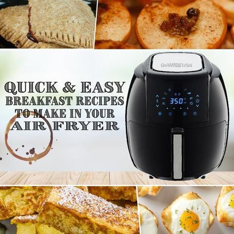 Quick & Easy Breakfast Recipes to Make in your Air Fryer– GoWISE USA Air Fryer Recipes Videos, Quick Easy Breakfast, Air Fryer Recipes Breakfast, Breakfast Recipes Easy Quick, Strawberry Pop Tart, Simple Dinners, Easy Breakfast Recipes, Pancake Bites, School Morning