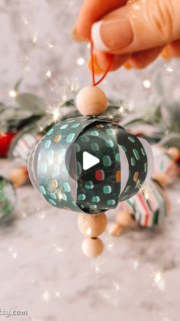 Melanie | Simple Made Pretty on Instagram: "Most popular Reel from 2023 😍 Cardstock bauble ornaments! 

Find the full tutorial at https://simplemadepretty.com/homemade-christmas-ornaments/" Homemade Baubles, Bauble Ornaments, December 30, Christmas Ornaments Homemade, Homemade Christmas, Card Stock, Gift Ideas, Christmas Ornaments, Christmas