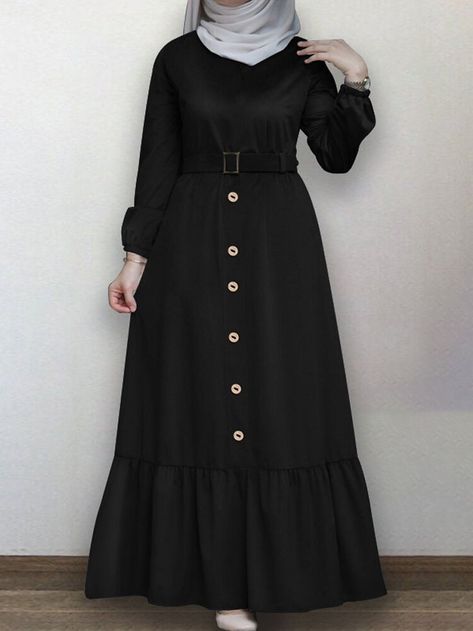 Shirt Dress Long Sleeve, Maxi Vestidos, Abaya Design, Shirt Dress Long, Gaun Fashion, Mode Abaya, Muslim Fashion Dress, Muslim Dress, Abaya Designs