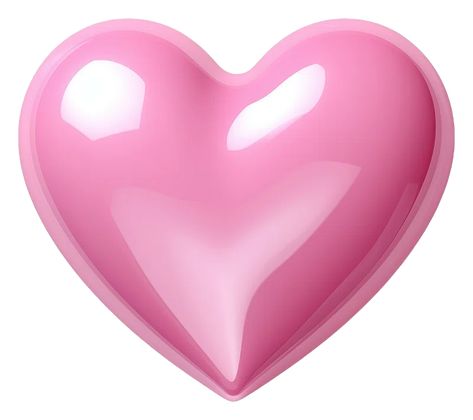 Heart 3d Icon, Heart Icon Png, 3d Pink Heart, Pink Heart Png, Y2k Heart, Pretty Wallpaper Ipad, Colored Tape, Iphone Case Stickers, Cute Frames