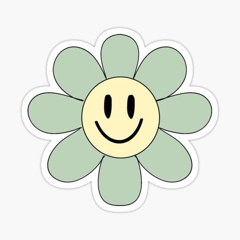 Daisy Smiley Face, Green Smiley Face, School Display, Face Flower, Green Daisy, School Displays, Sticker Ideas, New Classroom, Circle Time