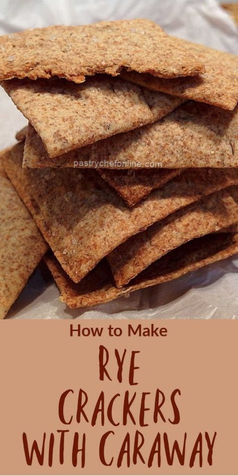 Sourdough Rye Crackers, Easy Homemade Crackers, Herb Crackers, Crackers Homemade, Savory Cookies, Rye Crackers, Homemade Crackers Recipe, Make Your Own Crackers, Dips And Spreads