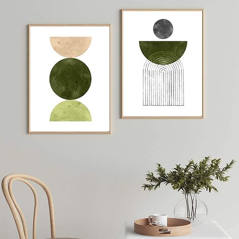 Mid Century Modern Wall Art Olive Green Botanical Canvas Wall Art Abstract Watercolor Painting Botanical Poster Canvas Prints Wall Art Nordic Poster Green Picture Painting for Home Wall Decor Unframed (A) : Amazon.ca: Home Stylish Wall Decor, Green Wall Decor, Mid Century Wall Art, Mid Century Modern Wall Art, Mid Century Modern Walls, Abstract Watercolor Painting, Abstract Canvas Wall Art, Green Wall Art, Home Decor Paintings