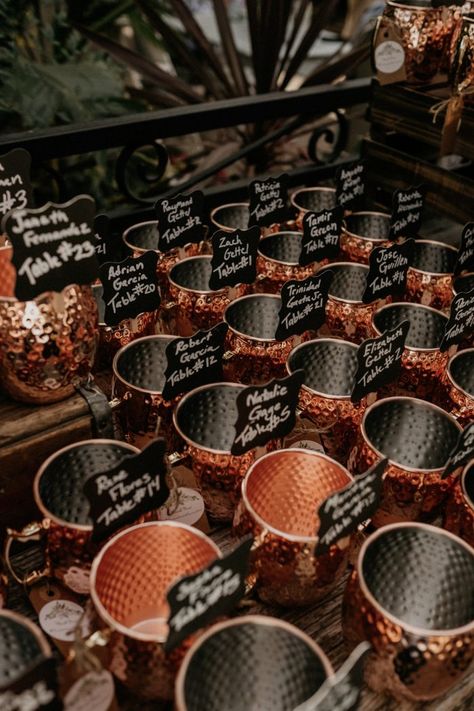 Copper Wedding Theme, Copper Wedding Decor, Chinese Wedding Favors, Factory Wedding, Wedding Reception Seating, Copper Cups, Anne Geddes, Copper Decor, Copper Wedding