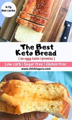 Best Keto Bread Recipe, Keto Brood, Best Low Carb Bread, Keto Bread Recipe, Desayuno Keto, Best Keto Bread, Desserts Keto, Lowest Carb Bread Recipe, Resep Diet