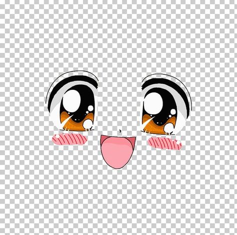 Anime Face Png, Anime Eyes Png, Eyes Animation, Blushing Emoji, Anime Face Drawing, Animation Anime, Anime Face, Bird Graphic, Flightless Bird