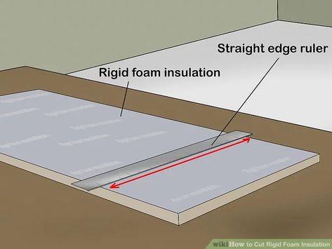 How to Cut Rigid Foam Insulation: 15 Steps (with Pictures) Styrofoam Insulation, Rigid Foam Insulation, Foam Insulation Board, Manager Humor, Rigid Insulation, Foam Boards, Attic Flooring, Insulation Board, Foam Panels