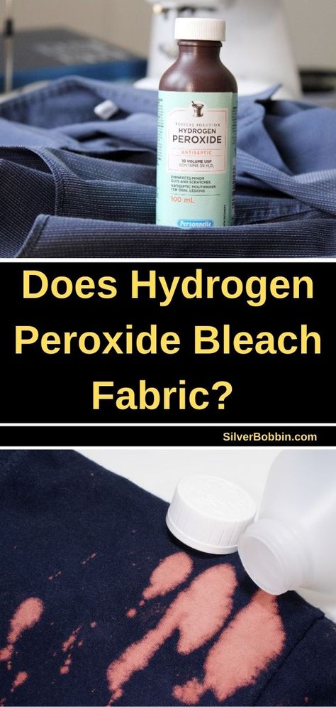 It turns out that hydrogen peroxide is safe to use on most dyes and fabrics, as long as the dye is colorfast. It’s mild bleaching properties work well for making whites whiter and colors brighter. This makes it an effective substitute for chlorine bleach. Bleach Stamping, How To Bleach Whites, Reverse Tye Dye, Clothes Dye, Bleaching Clothes, Antiseptic Mouthwash, Hydrogen Peroxide Uses, Bleach Alternative, Colour Remover