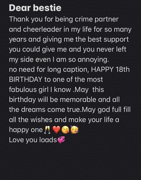 Notes#birthday#bestfriend#love❤️💞 Birthday Notes For Best Friend Cards, Note For Friends Birthday, Happy Birthday Bestie Message, Happy Birthday Support System, Happy Birthday Bestie Long Paragraph, Birday Wishes Quotes For Friend, Bestie Birthday Quotes Short, Good Bye Quotes For Best Friend, Long Paragraphs For Best Friend Girl