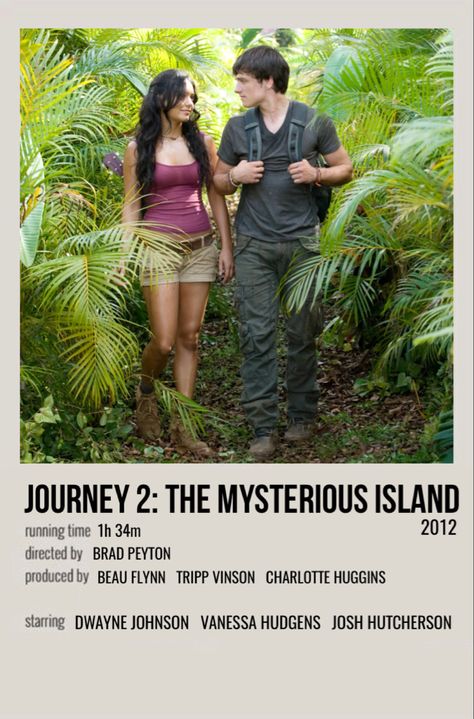 minimal polaroid movie poster for journey 2: the mysterious island Journey 2 The Mysterious Island, Movies Ideas, Polaroid Movie Poster, Best Teen Movies, Indie Movie Posters, Aesthetic Movie, Mysterious Island, The Mysterious Island, Aesthetic Disney