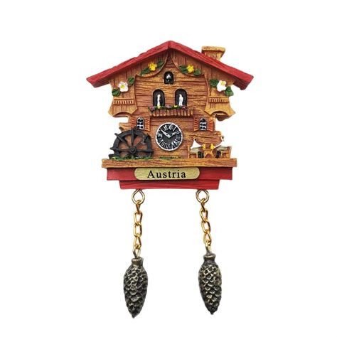 PRICES MAY VARY. Style:Austria 3D Cuckoo Clock Refrigerator Magnet Travel Sticker Souvenirs Size:About 7 × 11 CM mini size.Easy to stick on the refrigerator or whiteboard Material:eco-friendly resin and strong magnet Features:A tourist souvenir from the country you travel; Home & Kitchen Decor; Promotion Gift; Beautiful Collection Service:We use E-Packet to deliver the item, faster and you can check the whole tracking information online.If you have any problems with the item you received, don't Refrigerator Decoration, Home Kitchen Decor, Travel Stickers, Refrigerator Magnet, Kitchen Decoration, Fridge Magnet, Refrigerator Magnets, Promotional Gifts, Cuckoo Clock