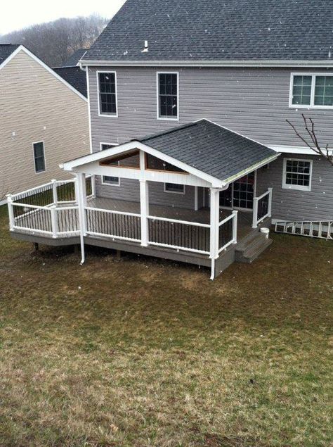 Patio Plan, Covered Back Patio, Building A Porch, Happy Cooking, Covered Deck, Backyard Porch, Party Outdoor, Decks Backyard, House With Porch