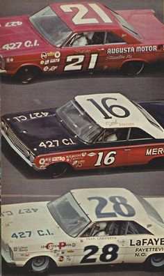 65 Daytona 500. Golden Boy Fred Lorenzen in the  Holman Moody #28 was the winner  Hot Rod Magazine May 1965 Moto Cafe, Nascar Cars, Rat Rods, Nascar Race Cars, Nissan Silvia, Stock Car Racing, Ford Galaxie, Ford Racing, Nascar Cup Series