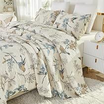 Bedding King, American Birds, King Pillow, Cotton Quilt Set, Birds Print, King And Country, King Comforter Sets, King Pillows, Garden Bedding