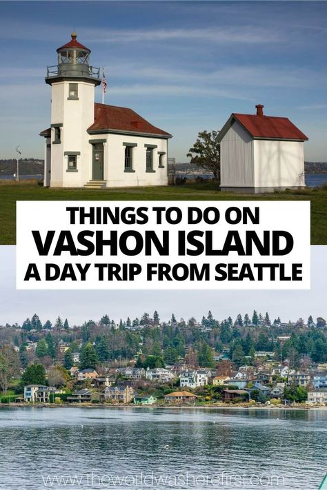 Looking for an escape from Seattle? Look no further than idyllic Vashon Island! This beautiful island in the Puget Sound is the perfect place to get away from it all. Houses New York, Vashon Island Wa, Day Trips From Seattle, Vancouver Vacation, Washington Road Trip, Hawaii Bucket List, Best Islands To Visit, Seattle Vacation, Washington State Travel