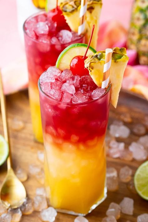 Malibu Bay Breeze Cocktail Recipe | Sugar and Soul Sangria For One, Malibu Bay Breeze Recipe, Fruity Rum Drinks, Bay Breeze Cocktail, Malibu Bay Breeze, Mimosa Drink, Malibu Cocktails, Layered Cocktails, Rum Drinks Recipes