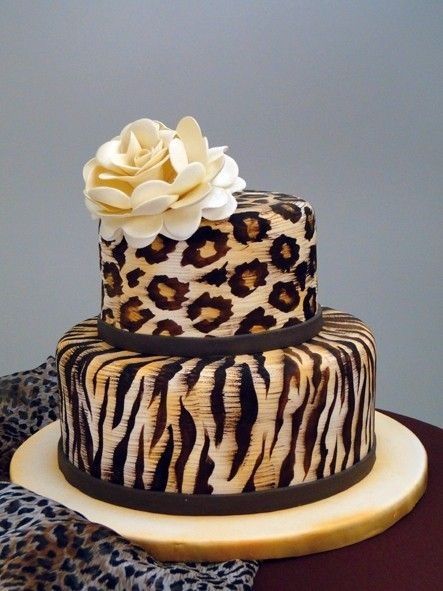 Leopard Print Cake Cheetah Cakes, Leopard Cake, Leopard Print Cake, Animal Print Cake, Tiered Cake, Crazy Cakes, Cupcake Cake, Love Cake, Fancy Cakes