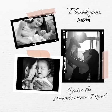 Aesthetic Collage Template, Frame Template Aesthetic, Photo Frame Template, Baby Collage, Film Frame, Aesthetic Film, Framed Photo Collage, Black And White Heart, Psd Template Free