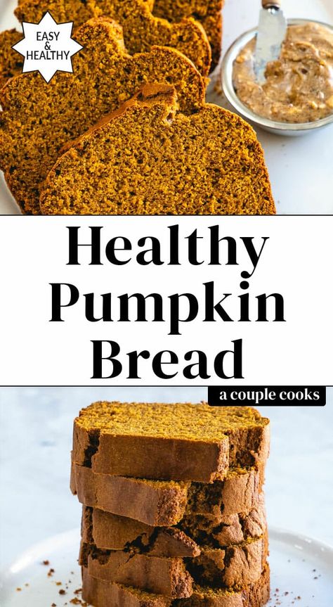 Here's the BEST healthy pumpkin bread, perfectly moist and cozy spiced. You'll never believe it's and made without flour…just 100% rolled oats! #healthy #pumpkinbread #healthypumpkinbread #fall #pumpkinrecipe #pumpkin #easypumpkinbread Easy Pumpkin Bread, Vegan Pumpkin Bread, Healthy Pumpkin Bread, Pumpkin Bread Easy, Pumpkin Spice Muffins, Pumpkin Waffles, Pumpkin Bread Recipe, Paleo Treats, Bread Recipes Sweet